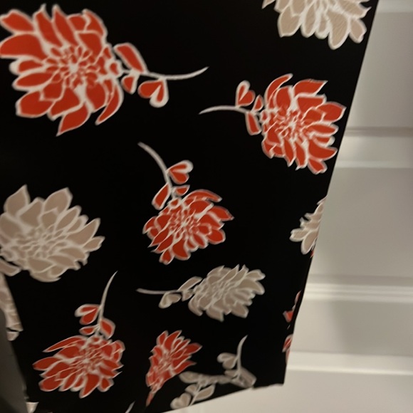 Calvin Klein black dark floral soft pull on pants 20W NWT workwear casual baggy - Picture 5 of 16